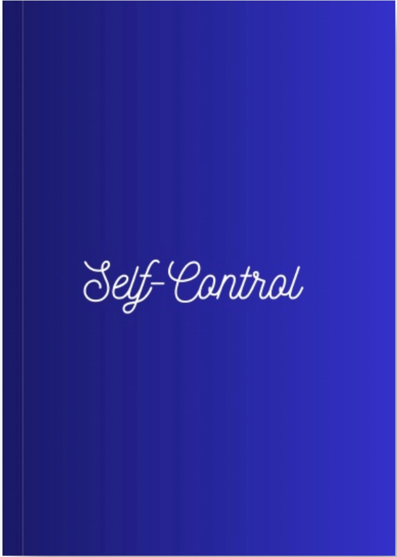 Self Control-Fruit of the Spirit Journal